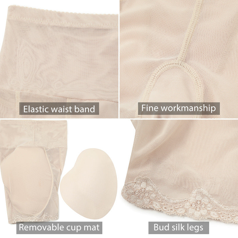Hohe Taillen Shaping Mesh Shorts