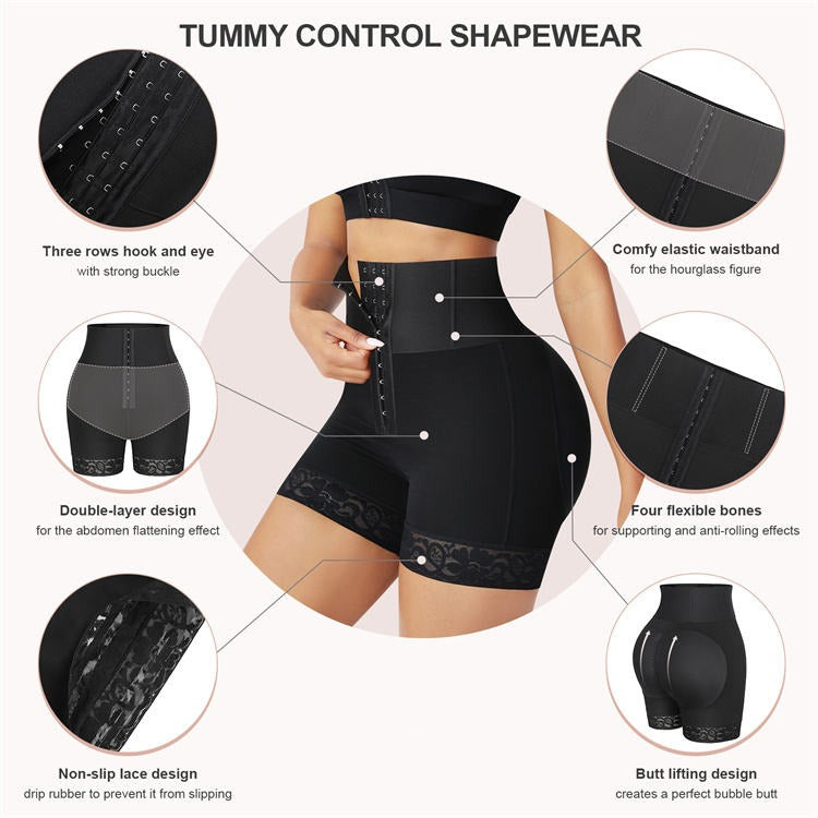 Hüftformende Shorts mit Hakenverschluss
