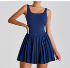 Sportliches Sculpting Ärmelloses Shaping Kleid