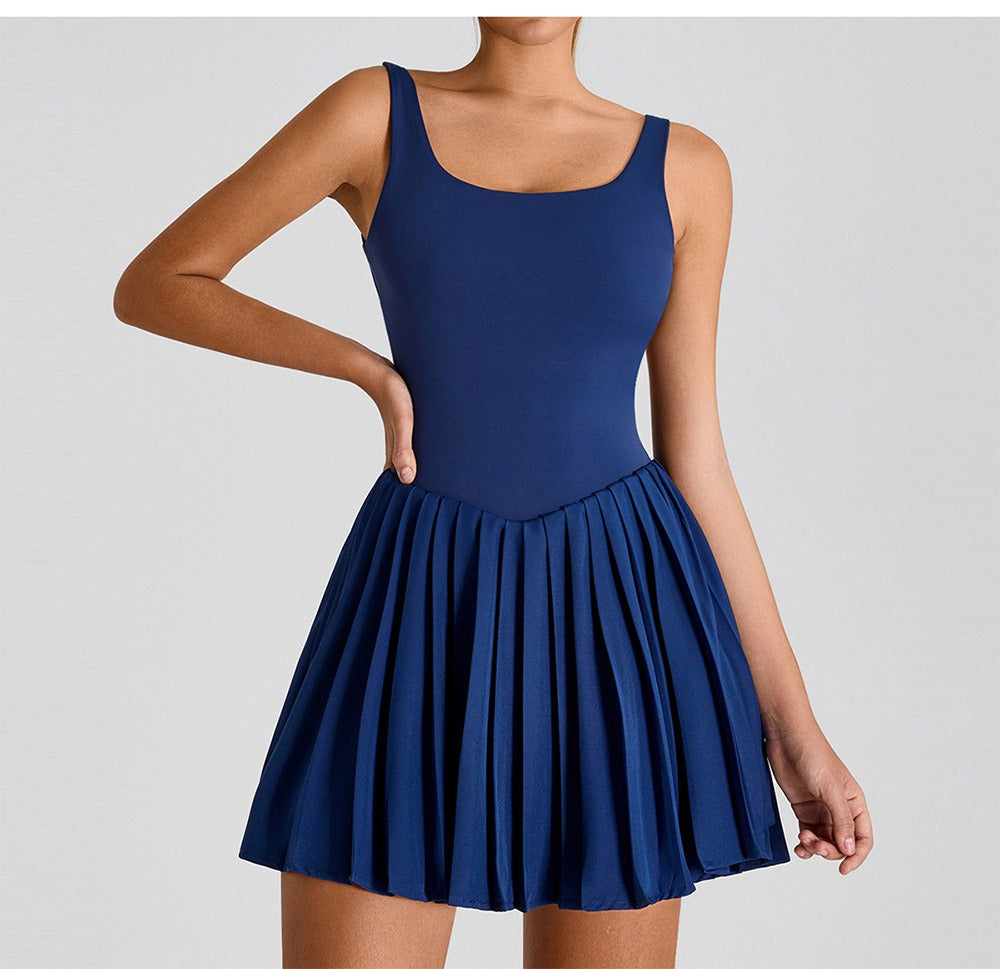 Sportliches Sculpting Ärmelloses Shaping Kleid
