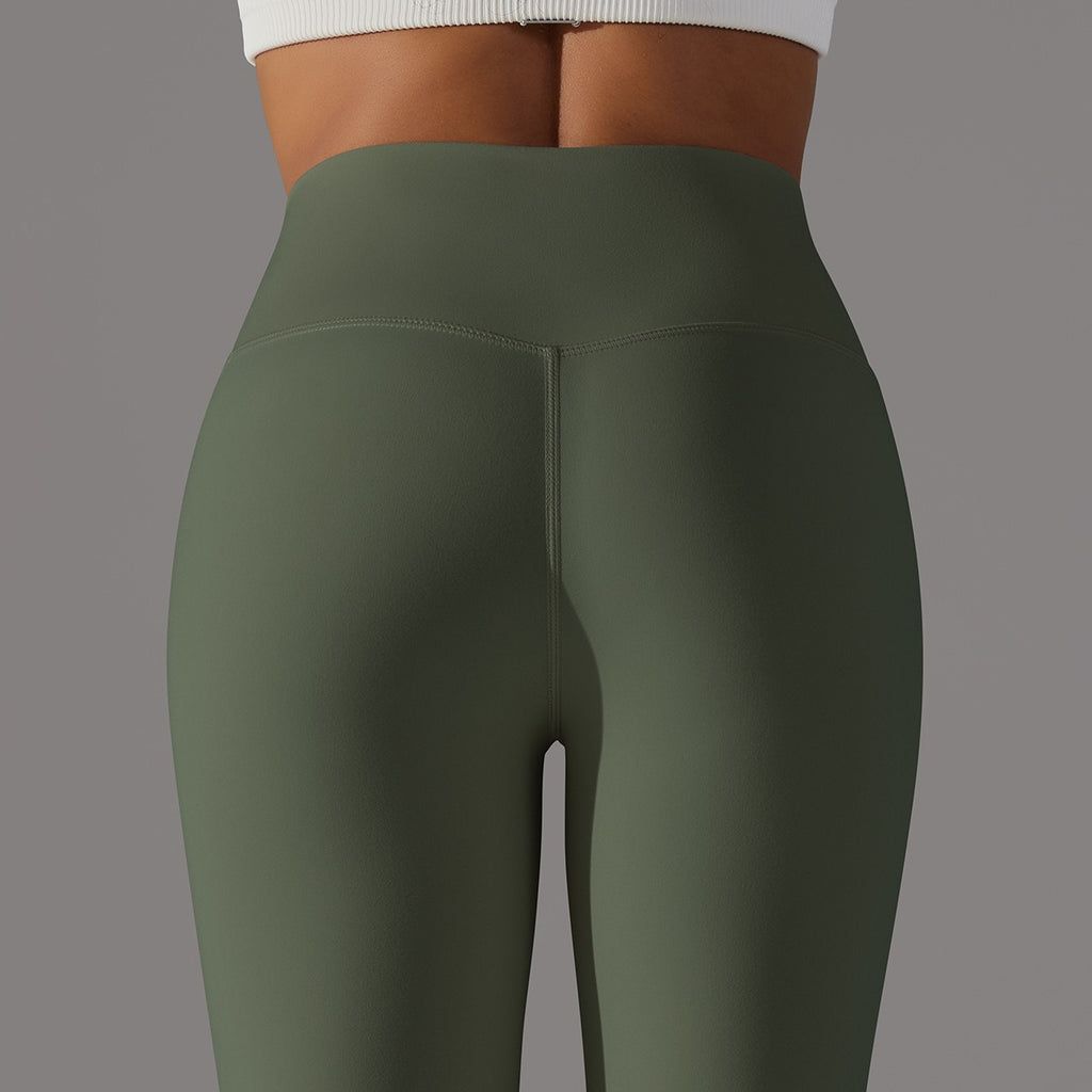 Hohe Taillen Glatte Sculpting Leggings