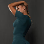Kurzarm Sculpting Active Crop Top