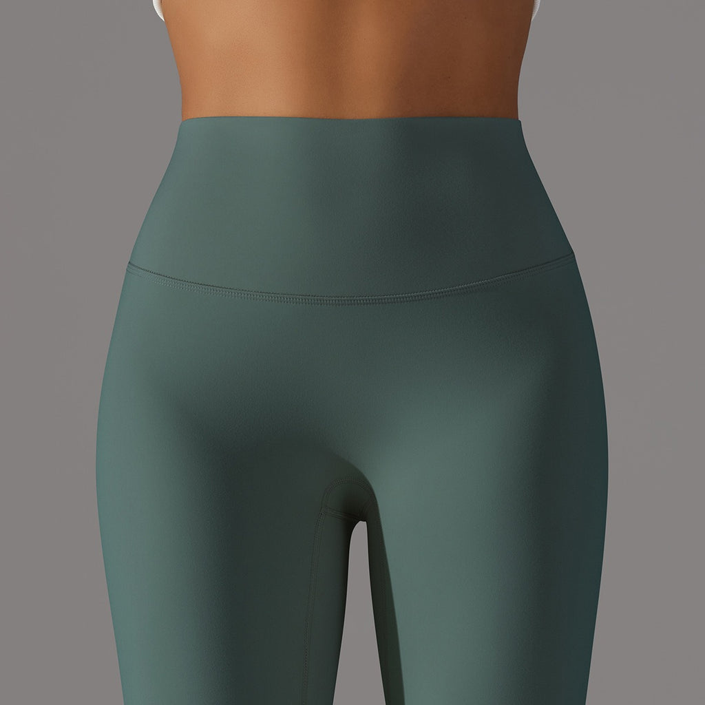 Hohe Taillen Glatte Sculpting Leggings