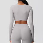 SculptFit Langarm Shaping Crop Top