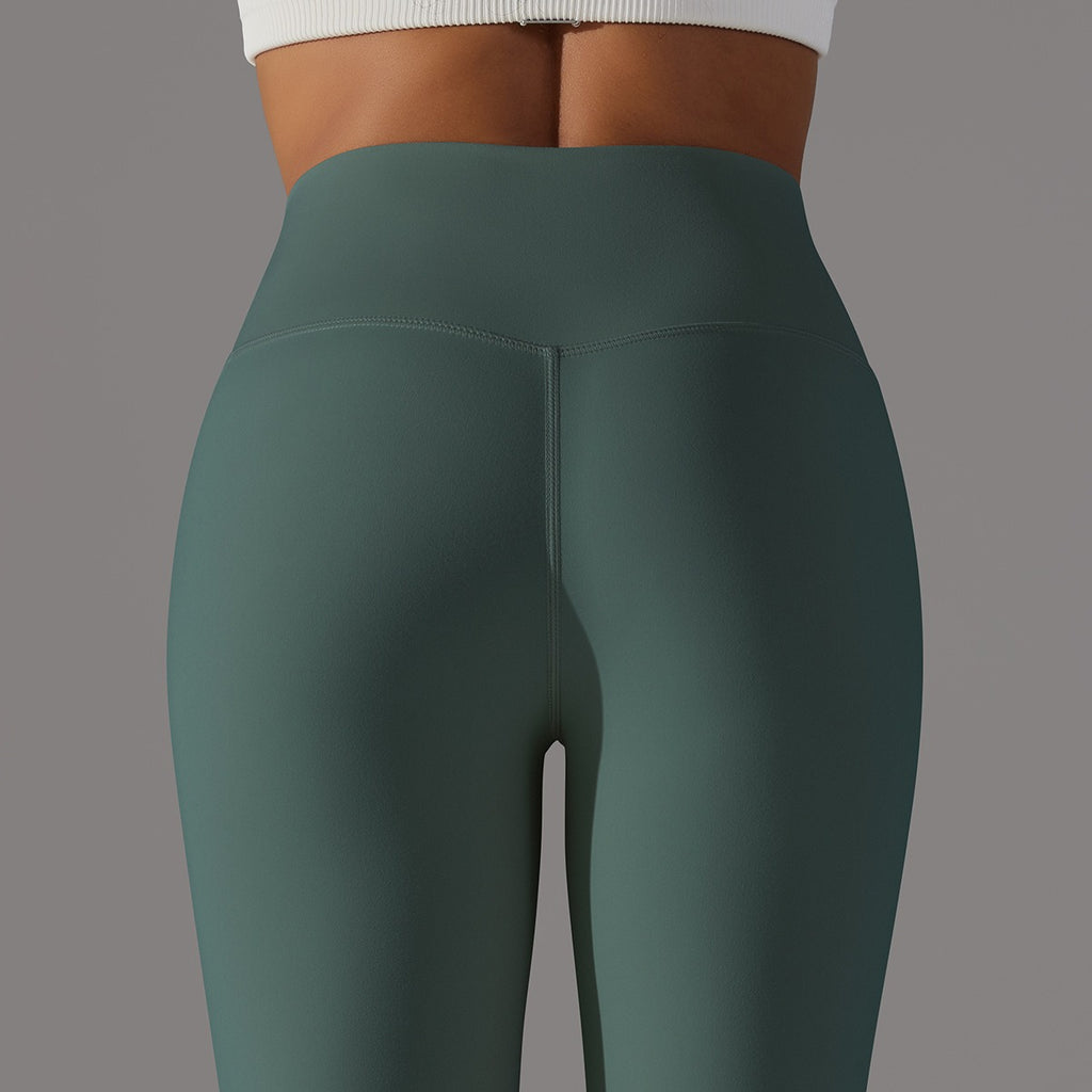 Hohe Taillen Glatte Sculpting Leggings