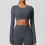 SculptFit Langarm Shaping Crop Top