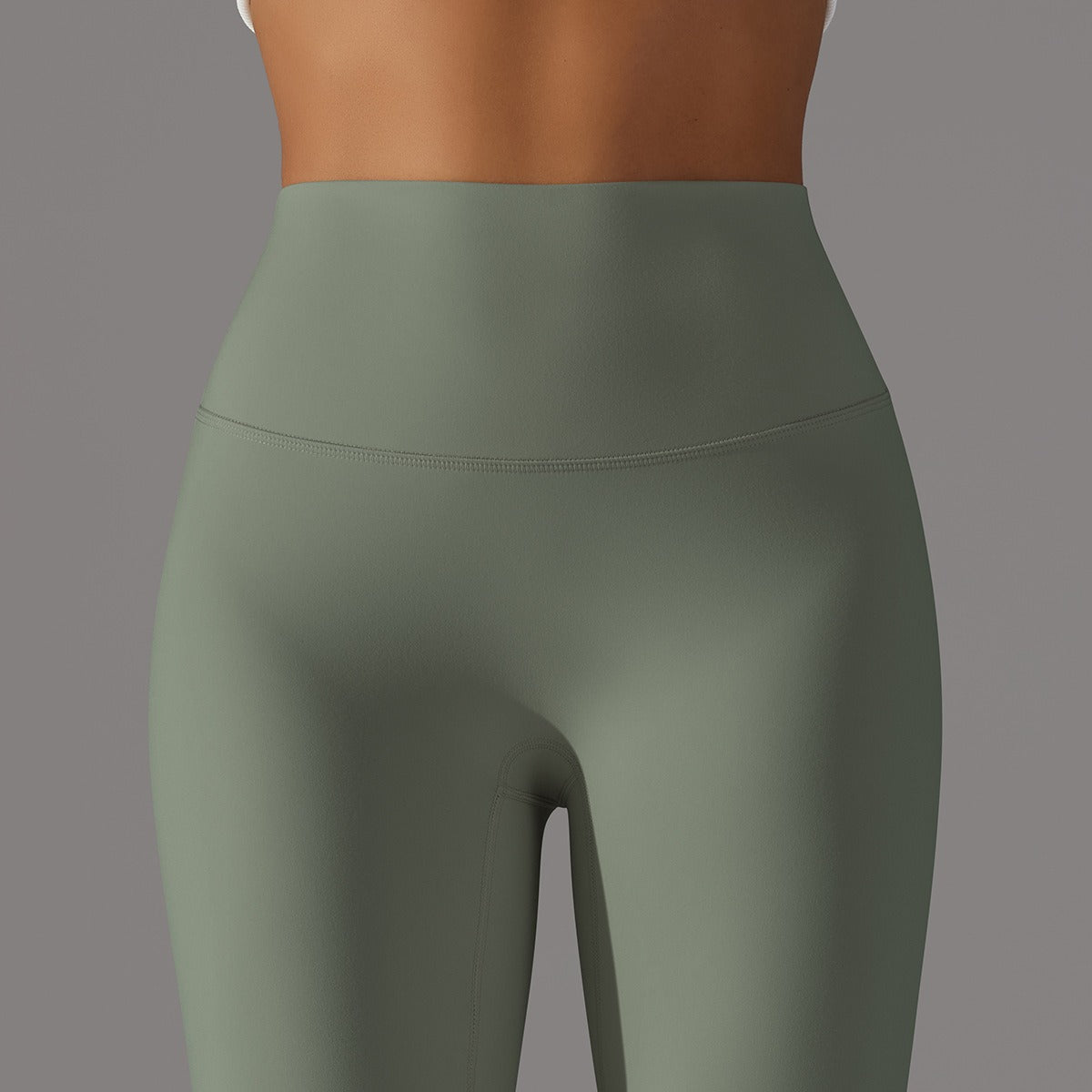 Hohe Taillen Glatte Sculpting Leggings