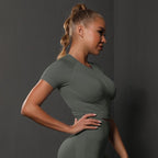 Kurzarm Sculpting Active Crop Top