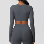 SculptFit Langarm Shaping Crop Top