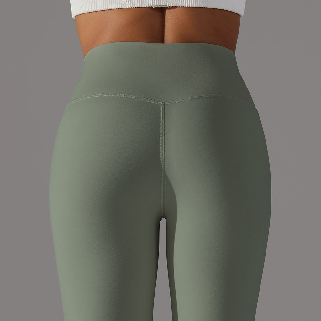 Hohe Taillen Glatte Sculpting Leggings