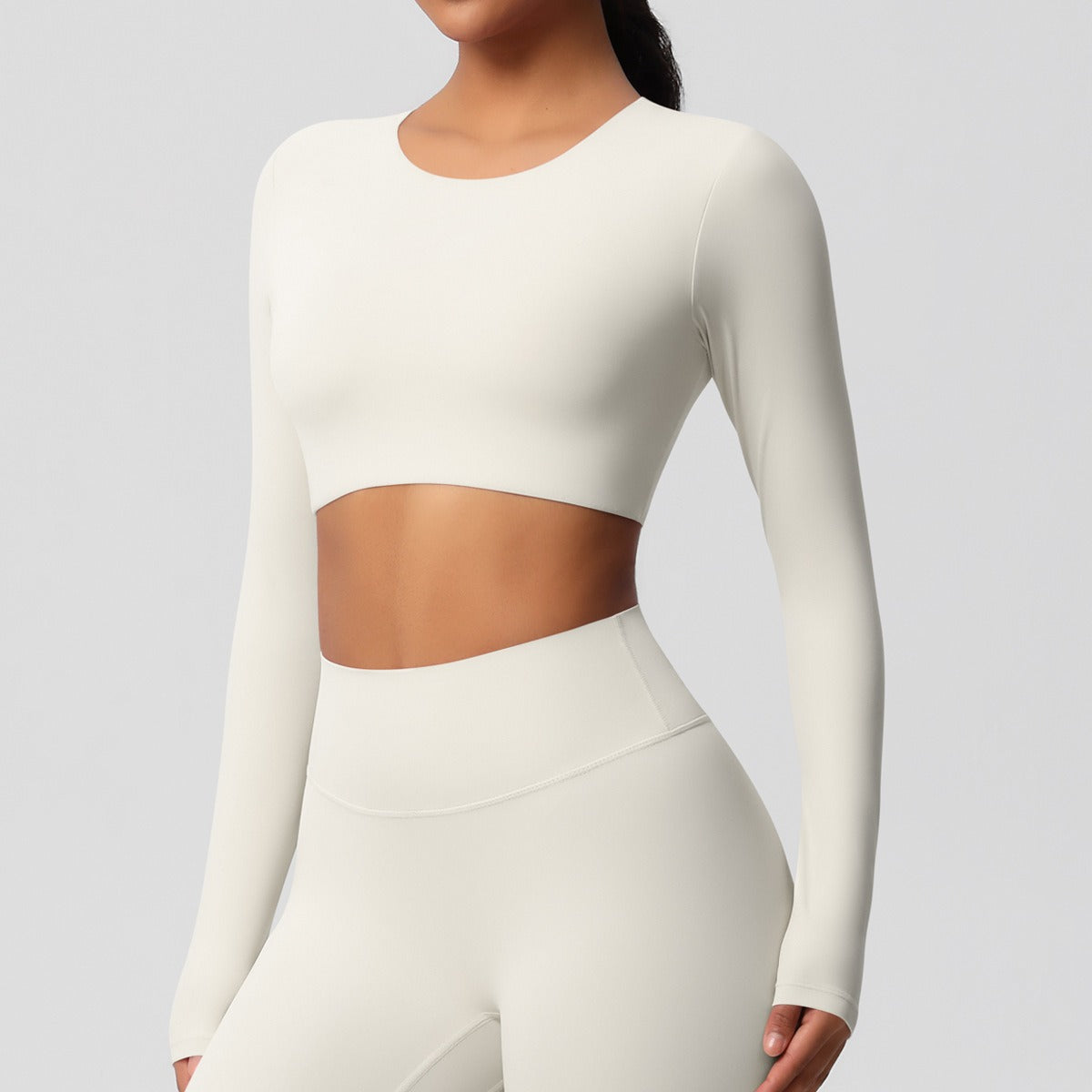 SculptFit Langarm Shaping Crop Top