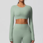 SculptFit Langarm Shaping Crop Top