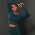 Nahtloses Langarm Sculpting Activewear Top