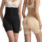 Reißverschluss Hohe Taillen Shaping Kompressionsshorts