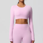 SculptFit Langarm Shaping Crop Top