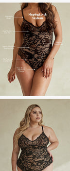 Allover-Spitzen formender Bodysuit
