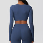 SculptFit Langarm Shaping Crop Top