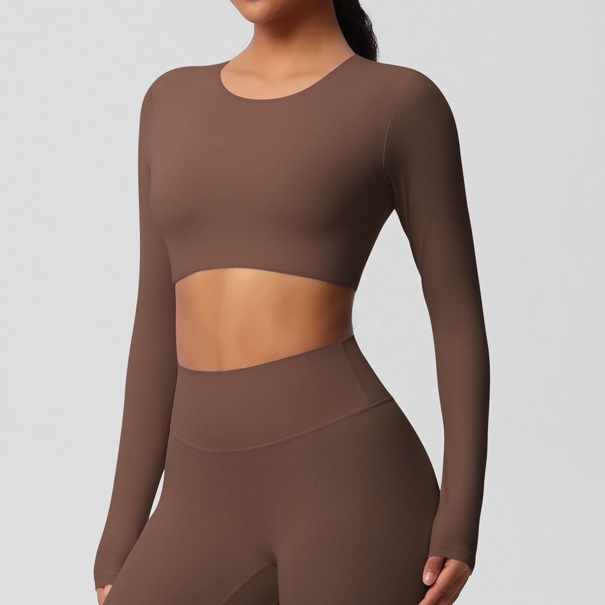 SculptFit Langarm Shaping Crop Top