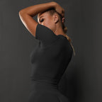 Kurzarm Sculpting Active Crop Top