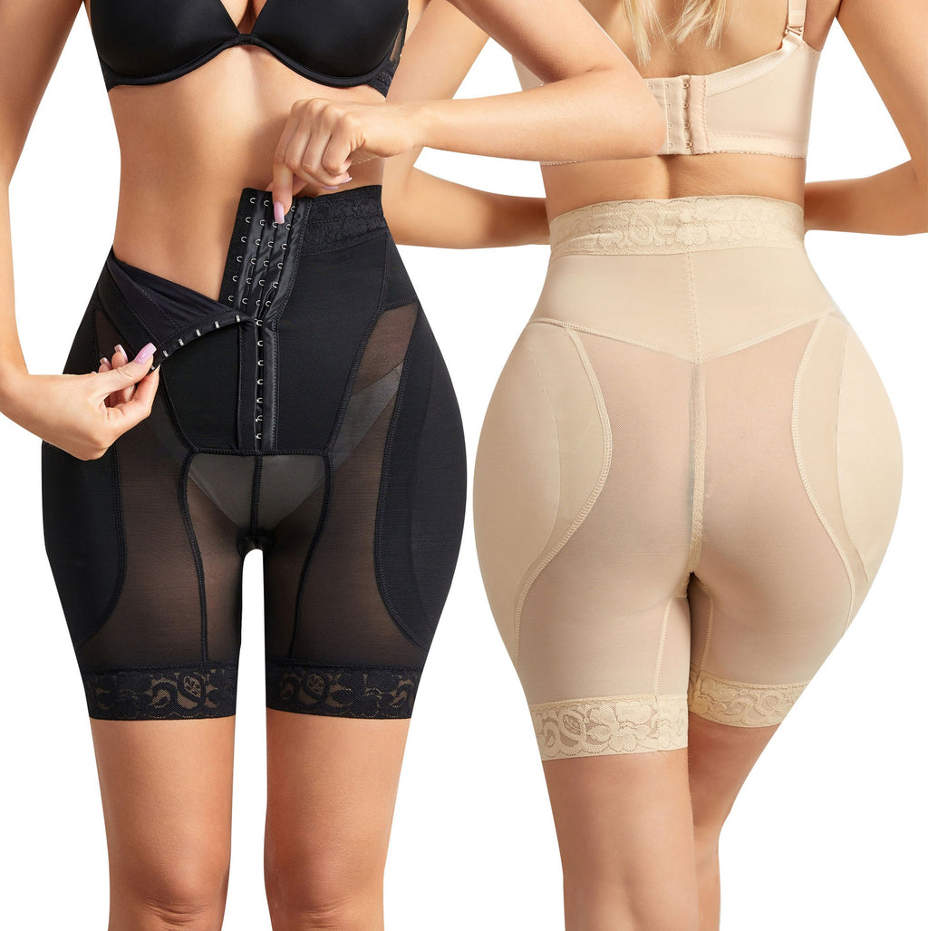 Hohe Taillen Sculpting Shorts mit Oberschenkel-Glättung