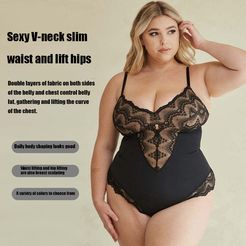 Spitzen-Panel formender Bodysuit