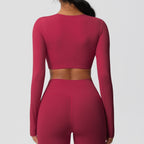 SculptFit Langarm Shaping Crop Top