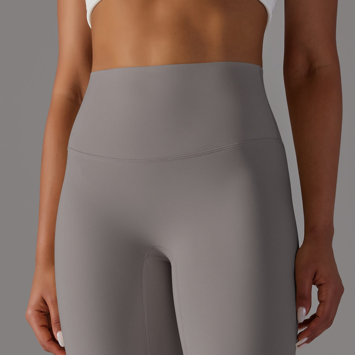 Hohe Taillen Glatte Sculpting Leggings