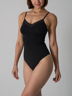 Spitzenbesetzter Camisole-Bodysuit