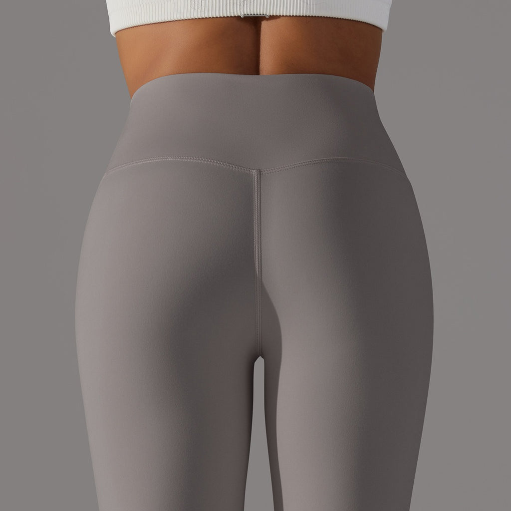 Hohe Taillen Glatte Sculpting Leggings