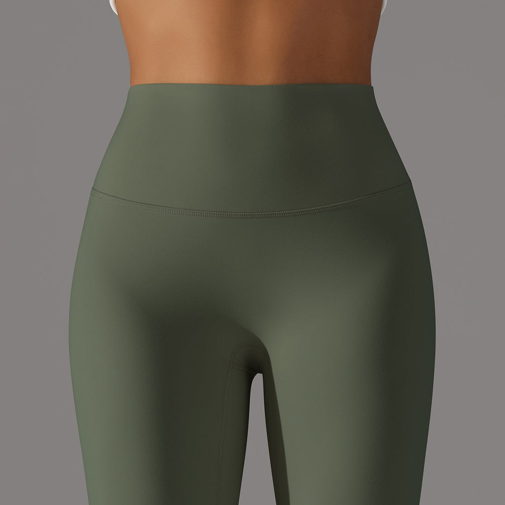 Hohe Taillen Glatte Sculpting Leggings
