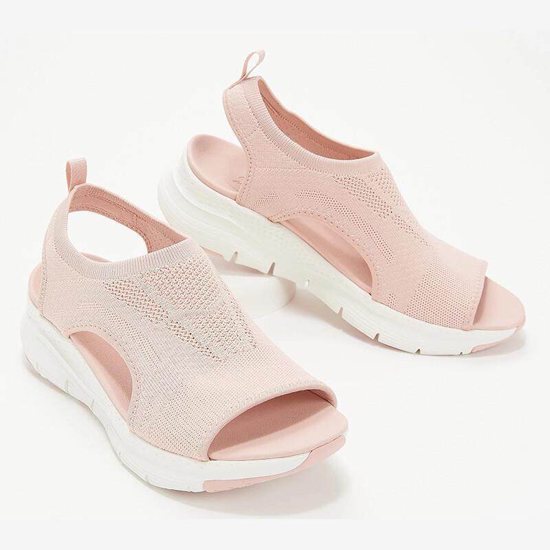 Gewebte Plateau-Sandalen für Damen