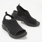 Gewebte Plateau-Sandalen für Damen