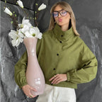 Damen Modische Oversized Jacke