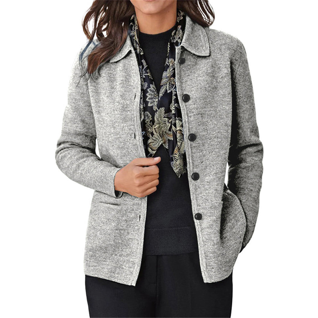 Damen lässige Übergangsjacke mit praktischen Taschen und elegantem Schnitt Drune