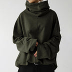 Mounia - Autumn Turtleneck Sweater - Green