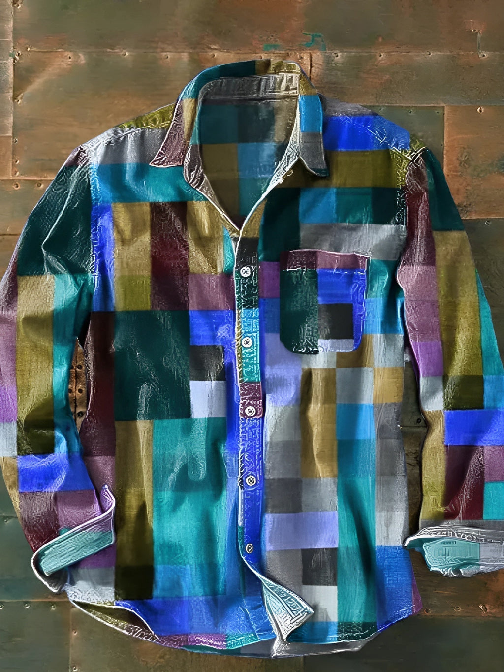 Women's Long-Sleeve Shirt with Chest Pocket - Variant 5