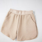 Damen Lounge-Set mit strukturiertem Oberteil und Shorts