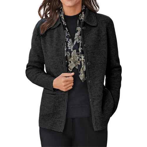 Damen lässige Übergangsjacke mit praktischen Taschen und elegantem Schnitt