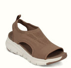 Gewebte Plateau-Sandalen für Damen