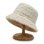 Warmer Bucket-Hut aus Lammwolle für Damen