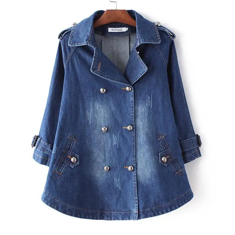 Damen-Cape aus Denim