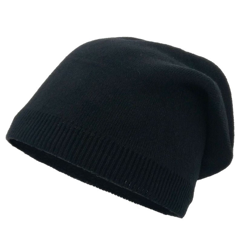 Leichte Strickmütze aus Wolle für Damen