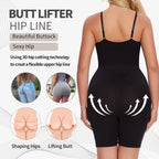 Nahtloser formender Bodysuit mit verstellbaren Trägern