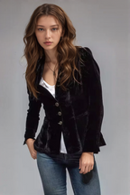 Women's Slim Fit Blazer Jacket | Single Button Classic Style