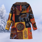 Long Quilted Puffer Winter Jacket with Hood | Perfect for Cold Winter Days - Multicolor