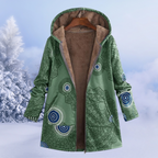 Long Quilted Puffer Winter Jacket with Hood | Perfect for Cold Winter Days - Green