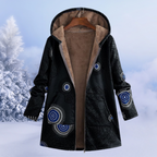 Long Quilted Puffer Winter Jacket with Hood | Perfect for Cold Winter Days - Black