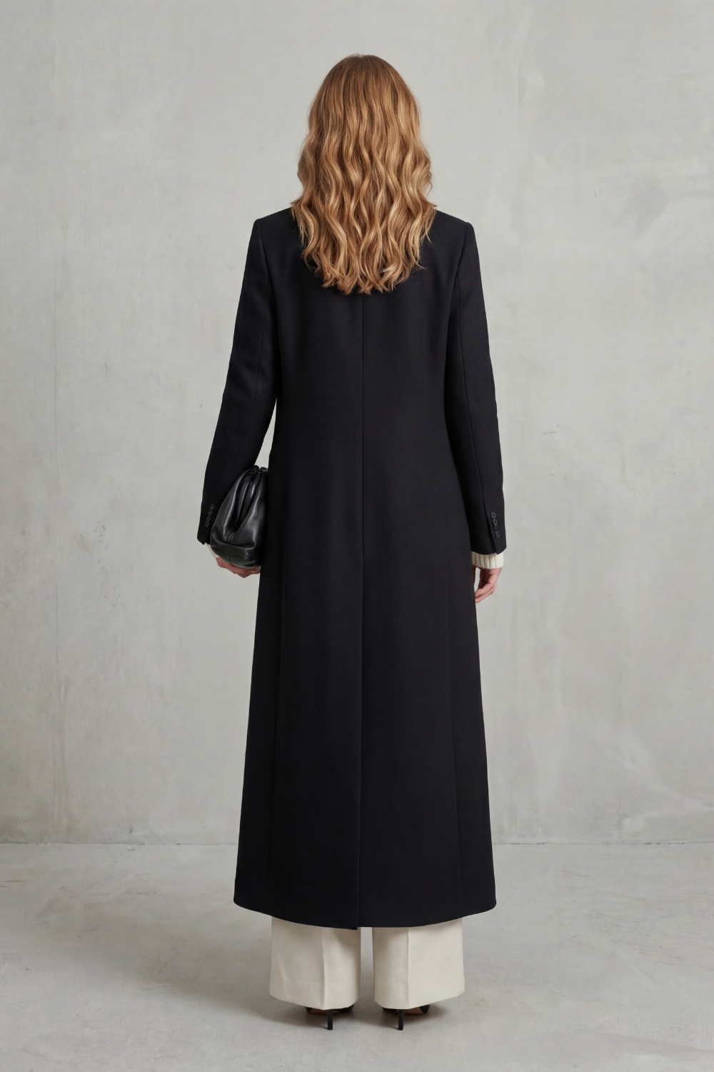 Doppelreihiger Maxi-Mantel für Damen