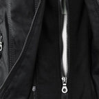 Elegante Damen-Lederjacke mit Kapuze – Modern & Stylisch