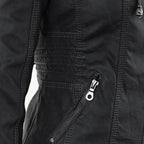 Elegante Damen-Lederjacke mit Kapuze – Modern & Stylisch